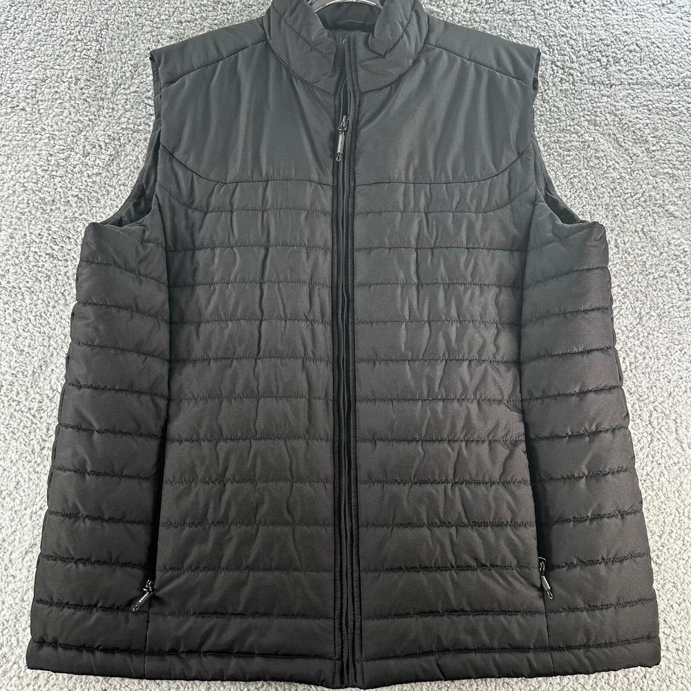 Stormtech Performance Thermal Vest Puffer Men's 2XL/ 2TG Black Zipper W Logo - Picture 1 of 14